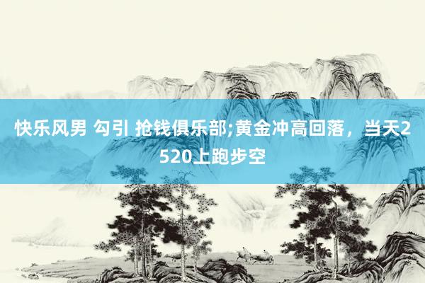 快乐风男 勾引 抢钱俱乐部;黄金冲高回落，当天2520上跑步空