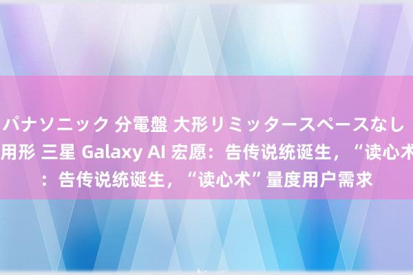 パナソニック 分電盤 大形リミッタースペースなし 露出・半埋込両用形 三星 Galaxy AI 宏愿：告传说统诞生，“读心术”量度用户需求