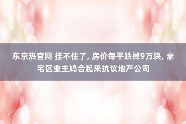 东京热官网 挂不住了， 房价每平跌掉9万块， 豪宅区业主鸠合起来抗议地产公司