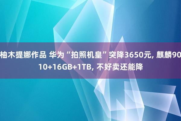 柚木提娜作品 华为“拍照机皇”突降3650元， 麒麟9010+16GB+1TB， 不好卖还能降