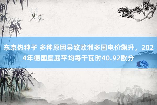 东京热种子 多种原因导致欧洲多国电价飙升，2024年德国度庭平均每千瓦时40.92欧分