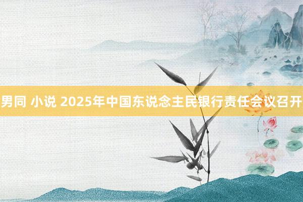 男同 小说 2025年中国东说念主民银行责任会议召开